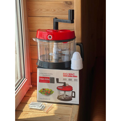 Овочерізка кухонний подрібнювач BIG MAC Hand cranked vegetable slicer AND LY-974
