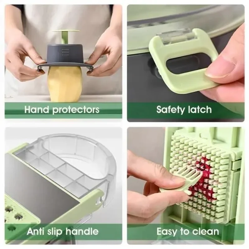 Овочерізка з контейнером Vegetable Cutter 9 в 1 Овочерізка з контейнером Vegetable Cutter 9 в 1