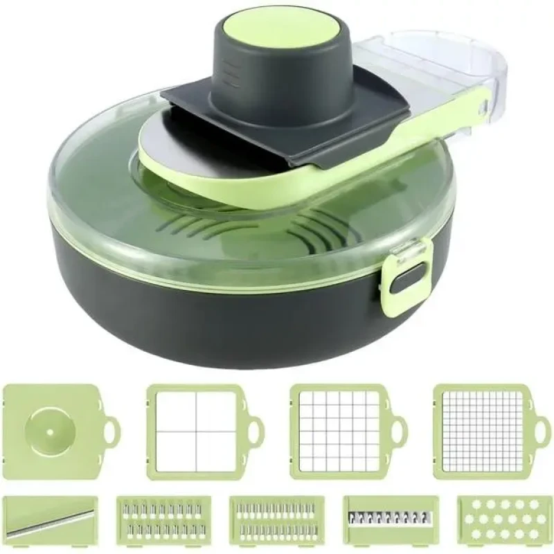 Овочерізка з контейнером Vegetable Cutter 9 в 1 Овочерізка з контейнером Vegetable Cutter 9 в 1