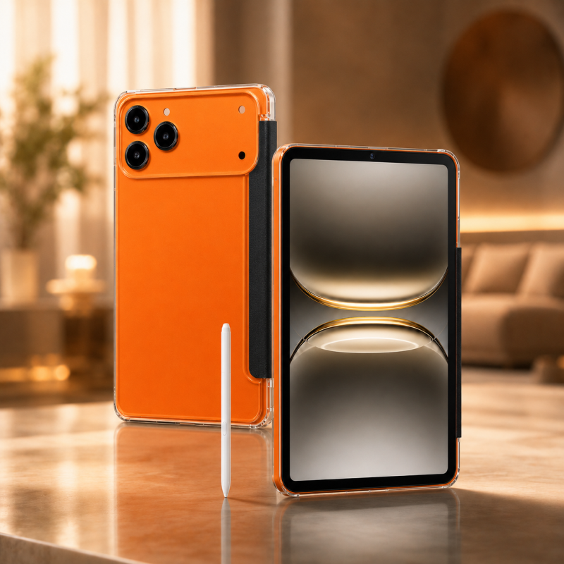 Планшет MEIJIAHUI 5G 7” 17 PRO I17 8000mAh 5Mp 8Mp Android 15 Помаранчевий