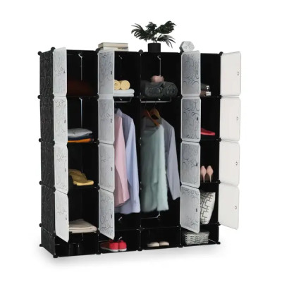 Пластикова складана шафа Storage Cube Cabinet MP-416-102A 16 секцій Пластикова складана шафа Storage Cube Cabinet MP-416-102A 16 секцій