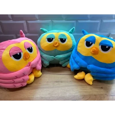 М'яка іграшка Happy Baby Сова плед-подушка трансформер 3 в 1