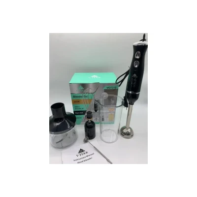 Занурювальний блендер 5в1 з чашею 600мл, 1500W, VOLYX VO7319 / Міксер блендер / Кухонний блендер подрібнювач