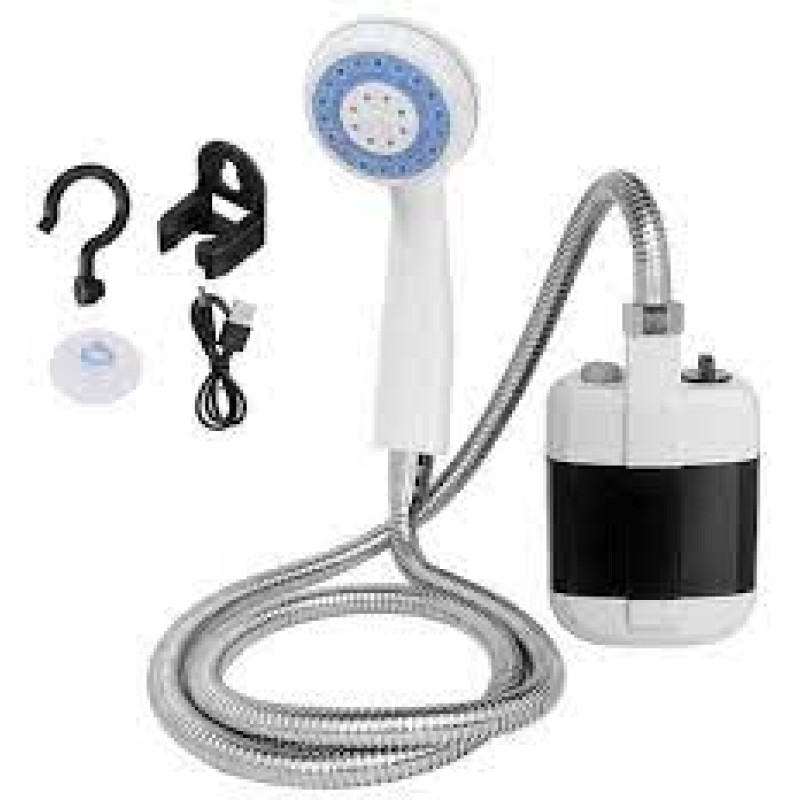 Похідний портативний душ Portable Outdoor Shower з акумулятором і USB зарядкою