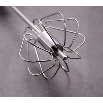 Портативний напівавтоматичний універсальний міксер для яєць, млинців, соусів Cookkiss 33см з нержавіючої сталі