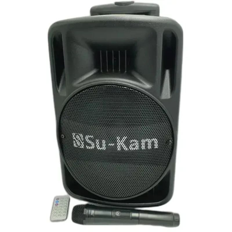 Портативна колонка Su-Kam BT 100D + 1 бездротовий мікрофон (12v/220v)