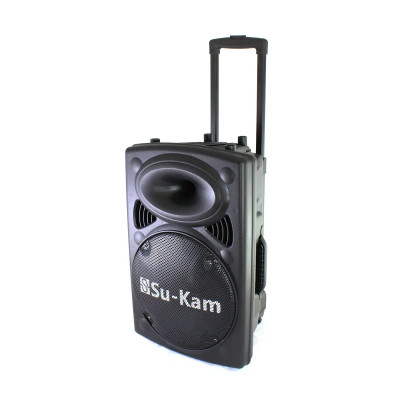 Портативна колонка Su-Kam BT 120D/212D+ 2 мікрофони 12v\220v