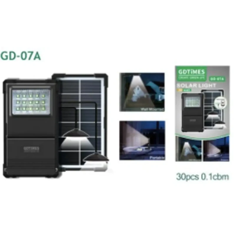 Портативна станція для заряджання GD 07A із сонячною панеллю (30)