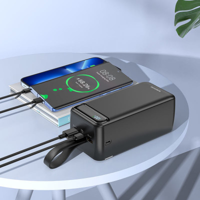 Портативний зарядний пристрій BOROFONE POWER BANK 50000MAH BJ 14D, чорний Портативний зарядний пристрій BOROFONE POWER BANK 50000MAH BJ 14D, чорний
