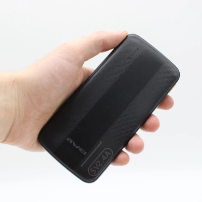 Портативний акумулятор AWEI P20K 10000mAh 2USB / Повербанк для телефону Портативний акумулятор AWEI P20K 10000mAh 2USB / Повербанк для телефону