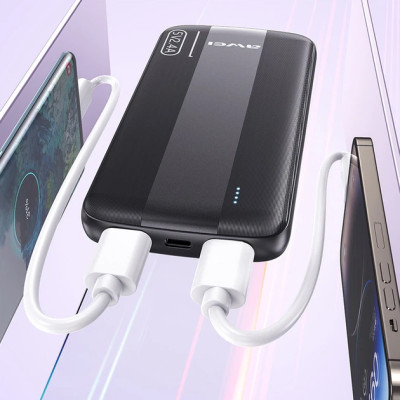 Портативний акумулятор AWEI P20K 10000mAh 2USB / Повербанк для телефону Портативний акумулятор AWEI P20K 10000mAh 2USB / Повербанк для телефону