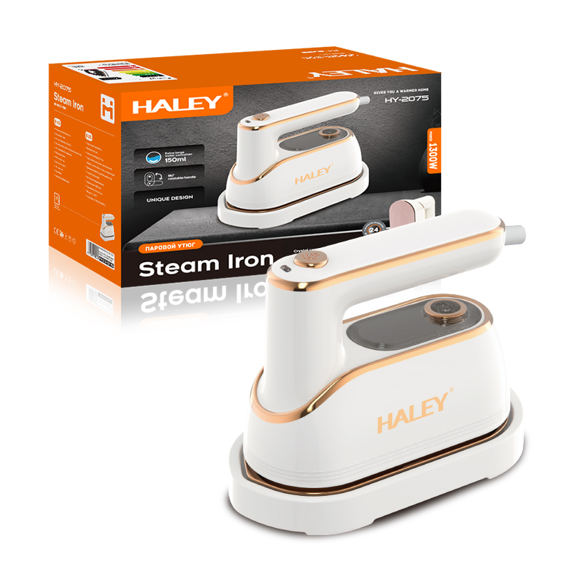 Портативна парова праска-відпарювач HALEY Ceramic HY-2075 1300 Вт 150 мл