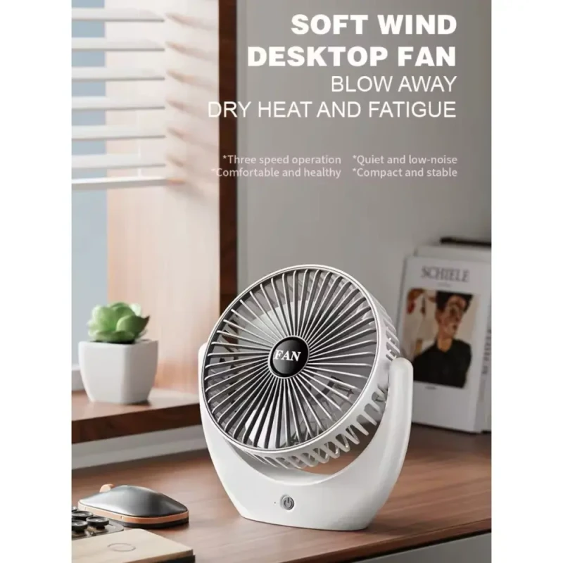 Портативний вентилятор настільний міні ручний Portable Fan AND LY-853