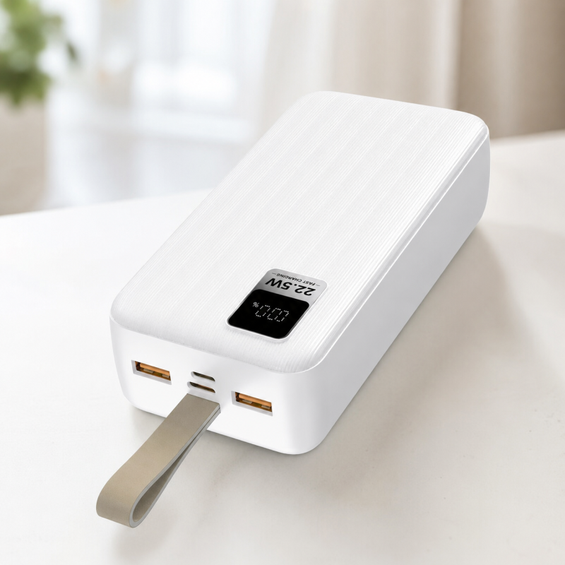 Повербанк із швидкою зарядкою, 40000mAh / Зовнішній акумулятор 22,5W KP-93 / Power bank 2хUSB