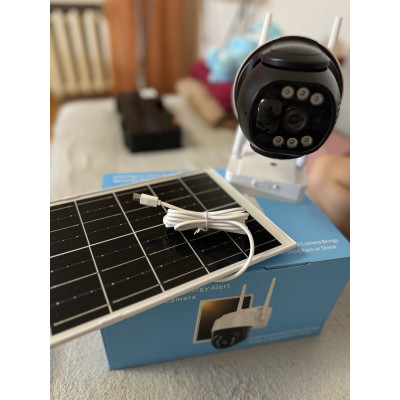 Поворотна погодозахисна сонячна камера безпеки 4G solar cam 1080P