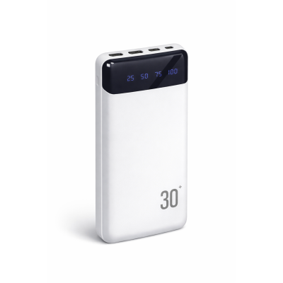 PowerBank PB-461 / Портативний зарядний пристрій 30000 mAh з цифровим дисплеєм