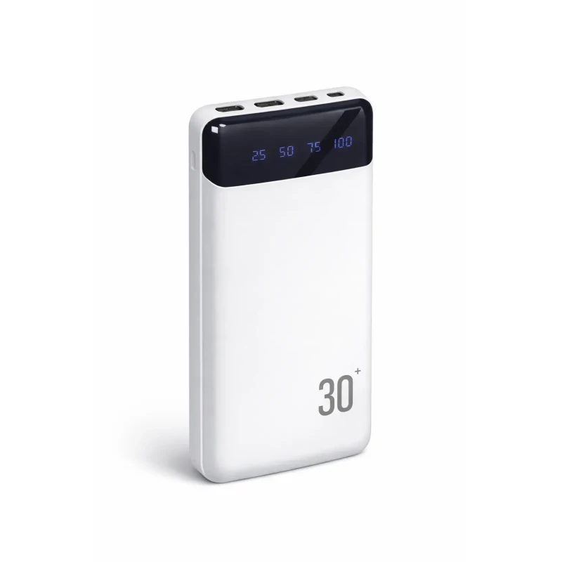 PowerBank PB-461 / Портативний зарядний пристрій 30000 mAh з цифровим дисплеєм