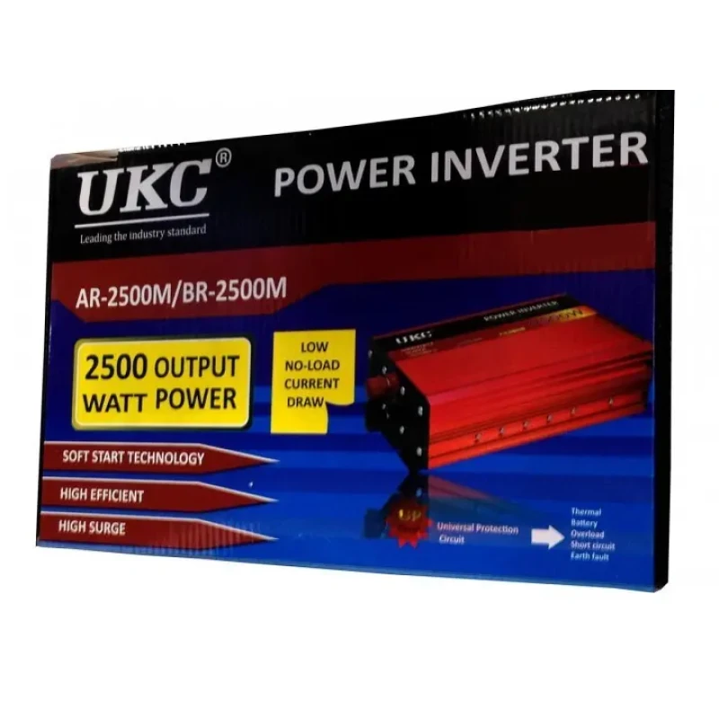 Перетворювач авто (інвертор) UKC 12V-220V AR 2500W