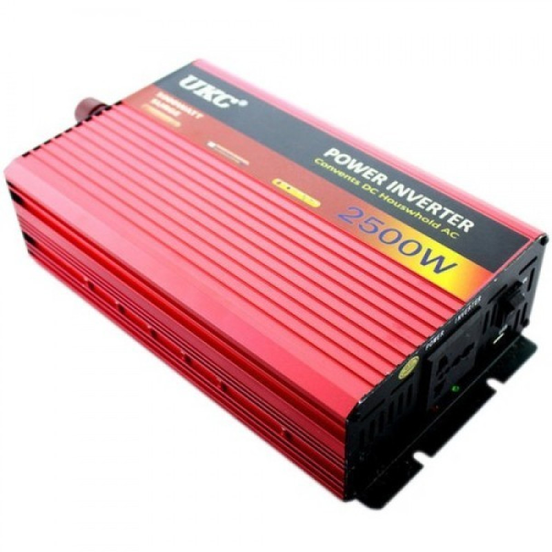 Перетворювач авто (інвертор) UKC 12V-220V AR 2500W