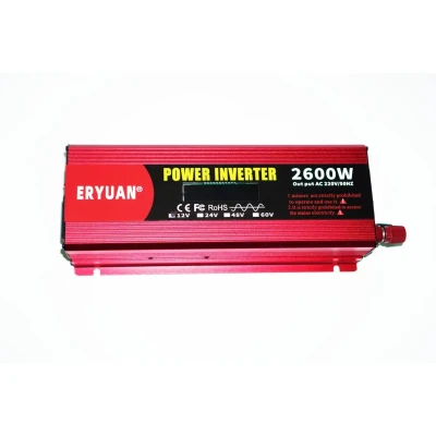 Перетворювач напруги LCD Z1A з 12V на 220V 2600W чистий синус
