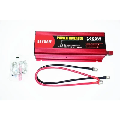 Перетворювач напруги LCD Z1A з 12V на 220V 2600W чистий синус