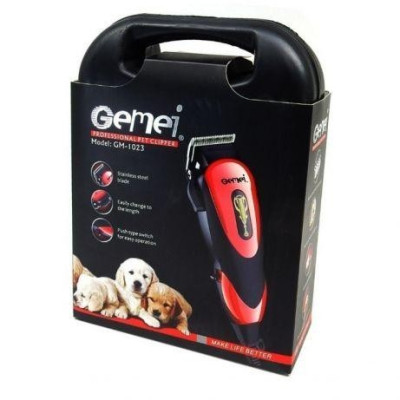Машинка для стрижки тварин Gemei GM 1023 + 4 насадки Машинка для стрижки тварин Gemei GM 1023 + 4 насадки