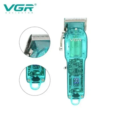 Професійна стрижкова машинка VGR Professional Clipper Transparent V-660