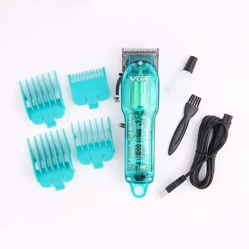 Професійна стрижкова машинка VGR Professional Clipper Transparent V-660 Професійна стрижкова машинка VGR Professional Clipper Transparent V-660