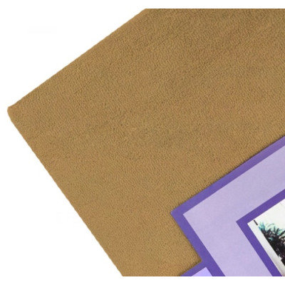 бежева Простирадло махрова на резинці з наволочками Anisa (220х240+30 см)