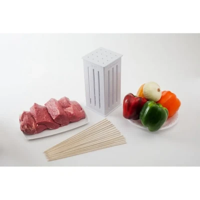Пристрій для швидкого нанизування шашлику brochette express | шпажки для шашлику