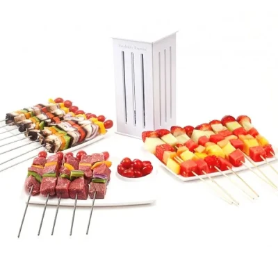 Пристрій для швидкого нанизування шашлику brochette express | шпажки для шашлику