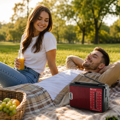 Радіоприймач Golon RX-A08 AC FM/AM/SW від 220 батарейок R20 Радіоприймач Golon RX-A08 AC FM/AM/SW від 220 батарейок R20