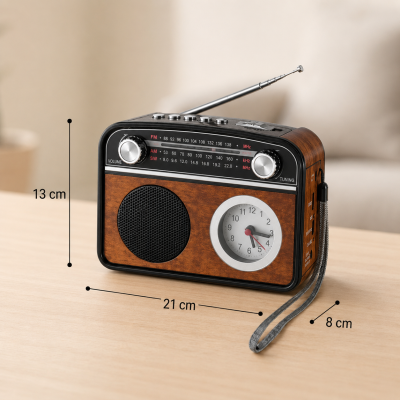 Радіоприймач PR-1002BT / Радіоприймач з годинником та Bluetooth Радіоприймач PR-1002BT / Радіоприймач з годинником та Bluetooth