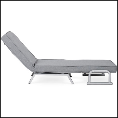 Розкладне крісло, розкладачка MEBEL ELITE BART, сірий (KR-65)(крісло-80/65/68; ліжко-190/65)
