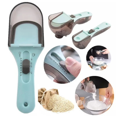Регульовані пластикові мірні ложки 2 штуки Adjustable measuring spoon Регульовані пластикові мірні ложки 2 штуки Adjustable measuring spoon