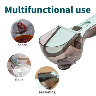 Регульовані пластикові мірні ложки 2 штуки Adjustable measuring spoon Регульовані пластикові мірні ложки 2 штуки Adjustable measuring spoon
