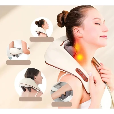 Роликовий масажер для шиї та спини, USB, MASSAGER XL-653 / Електричний масажер