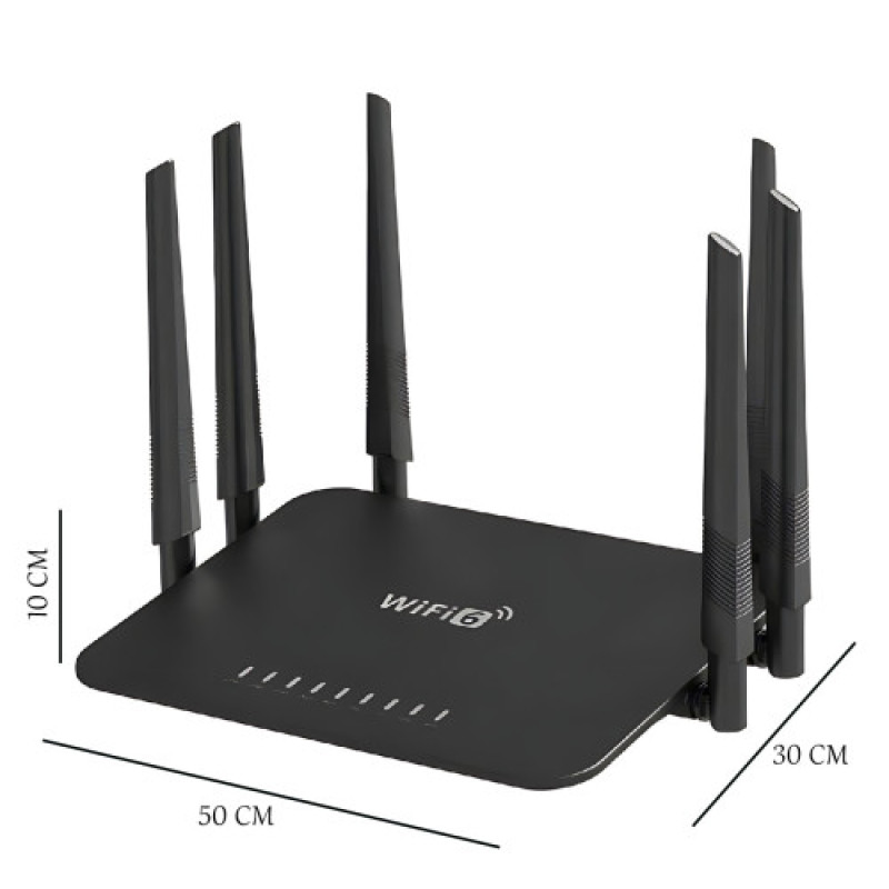 Роутер Модем Wi Fi LV-WR50Q 6 антен / Маршрутизатор бездротового роутера WIFI (AND LV-WR50Q)