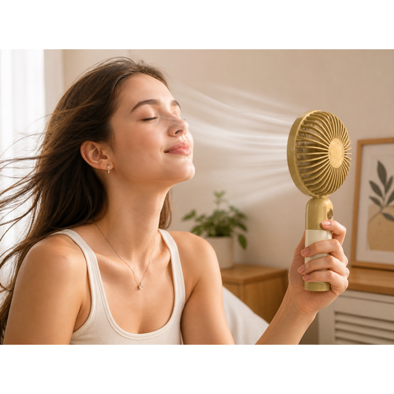 Акумуляторний ручний вентилятор / Міні вентилятор Handheld Fan