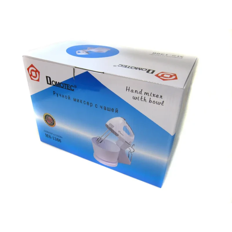 Ручний міксер з чашею Domotec MS-1366 7 швидкостей