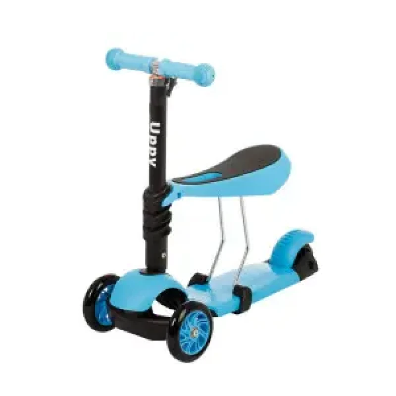 Дитячий самокат з сидінням Best Scooter 3в1 зелений