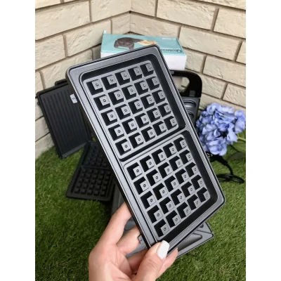 Вафельниця-сендвічниця 4в1 Domotec SI-234B 1200w
