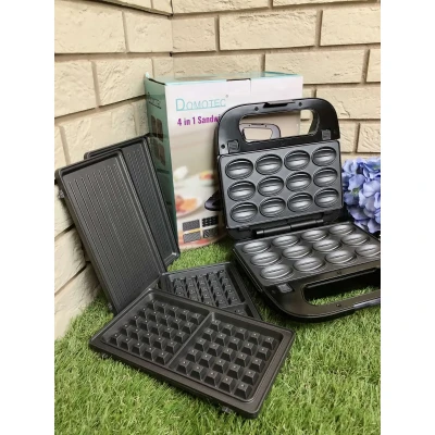 Вафельниця-сендвічниця 4в1 Domotec SI-234B 1200w