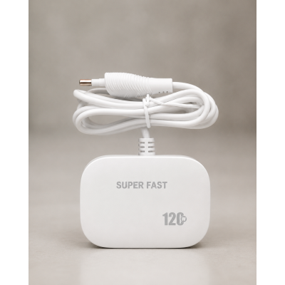 Мережевий зарядний пристрій 120 W 4 в 1, USB-A + 2 × USB-C / Швидке заряджання, універсальний адаптер живлення