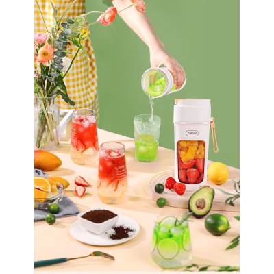 Блендер на акумуляторі для коктейлів та фрешів міні JUICER KS-FSV8 W14 M