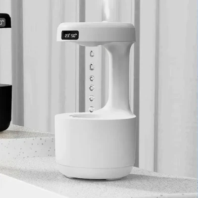 Зволожувач повітря портативний Kinscoter DQ-011 Anti Gravity Humidifier електричний 800 мл White iC227