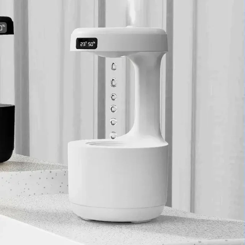 Зволожувач повітря портативний Kinscoter DQ-011 Anti Gravity Humidifier електричний 800 мл White iC227 Зволожувач повітря портативний Kinscoter DQ-011 Anti Gravity Humidifier електричний 800 мл White iC227