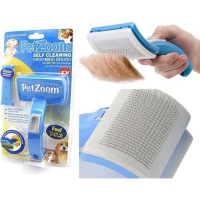 Щітка для тварин Pet Zoom Self Cleaning Grooming Brush Щітка для тварин Pet Zoom Self Cleaning Grooming Brush