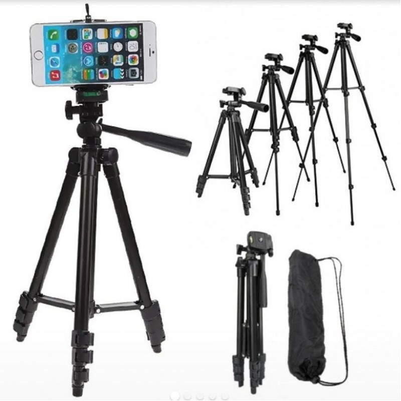 Штатив металевий універсальний для телефону та фотоапарата Tripod 3120 портативний трипод 0,35-1.02м