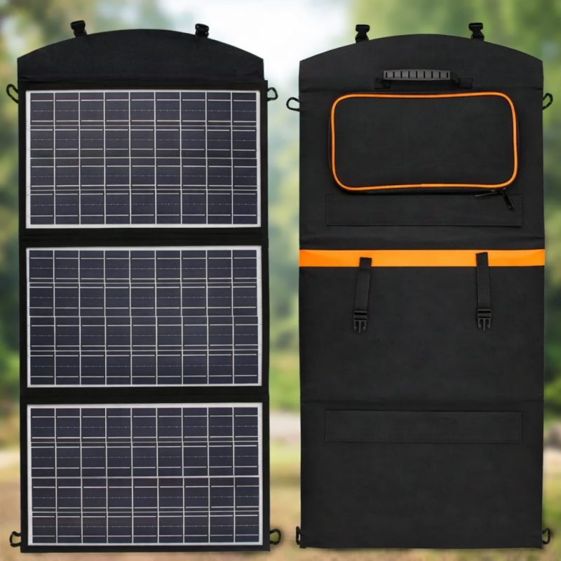 Складна Сонячна Панель 45w / Портативна сонячна панель на 3 секції USB 45W
